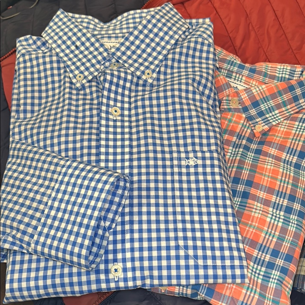 L Men’s Southern Tide Casual Button Down Shirts with Classic Design EUC